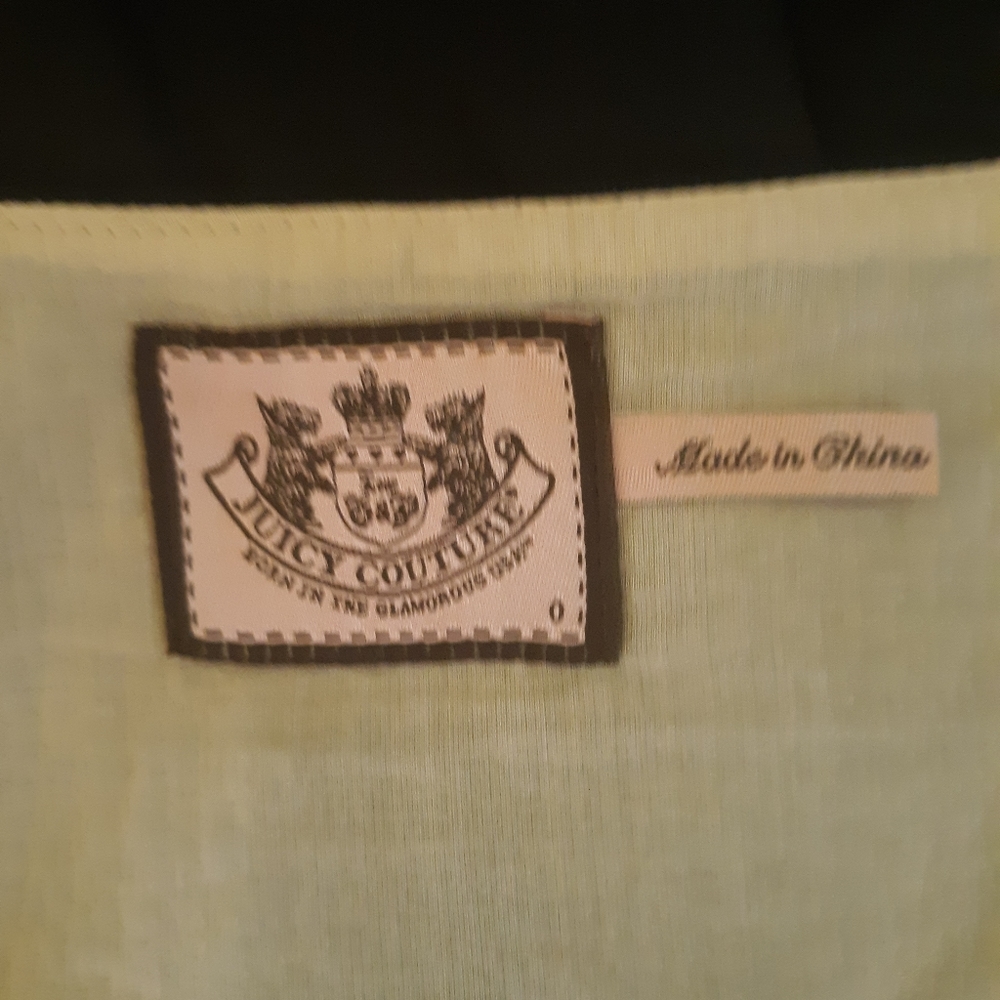 Juicy couture Y2K Vintage eyelet ruffle mini skirt sz 0 *C4 - Picture 7 of 8